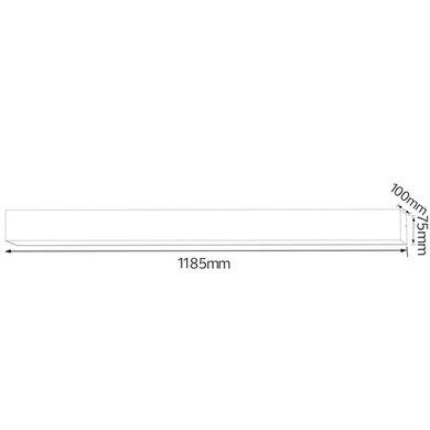 Линейный профильный LED светильник 80Вт 4000К 1185x100x75 мм 8000lm белый серия Standart