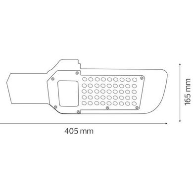 Вуличний консольний LED світильник 50Вт 4000К 6400К SMD серія Standart