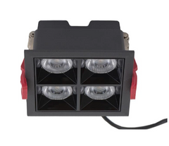 Точечный врезной LED светильник Nowodvorski 16Вт 3000К 4000К IP20 черный серия PROFESSINAL