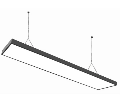 Линейный профильный LED светильник 75Вт 6500К 1175x180x40 мм черный серия ЕСО