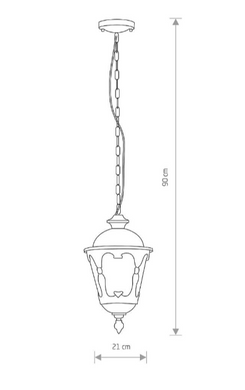 Подвесной светильник под лампу Nowodvorski 1xE27 900х210х210мм серия PROFESSIONAL