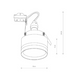 Точечный врезной светильник под лампу Nowodvorski 1xGU10 70х80х80мм серия PROFESSIONAL