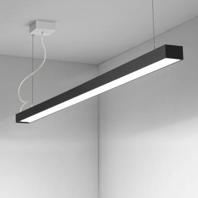 Линейный профильный LED светильник 30Вт 4000-4500К белый или черный серия ЕСО