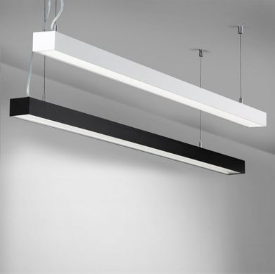 Линейный профильный LED светильник 30Вт 4000-4500К белый или черный серия ЕСО
