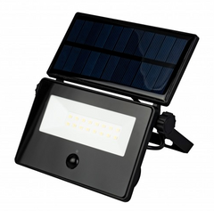 Світлодіодний прожектор на сонячній батареї LED 16W 6400К SMD чорний серія STANDART