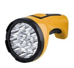 Ручной аккумуляторный LED фонарик с 15 яркими светодиодами и зарядным устройством серия ECO