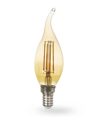 Світлодіодна лампа 6Вт E14 2200K серія CF37 STANDART золото