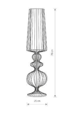 Настольный светильник под лампу Nowodvorski  Е27 780х200х200мм черный серия PROFESSIONAL